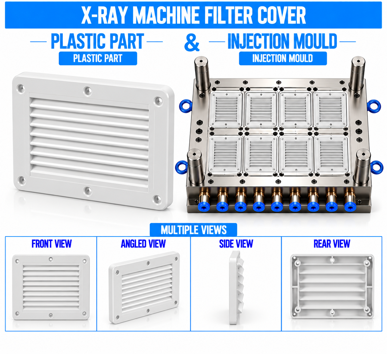 X-Ray Machine Plastic Filter Cover Mould and Moulding Service